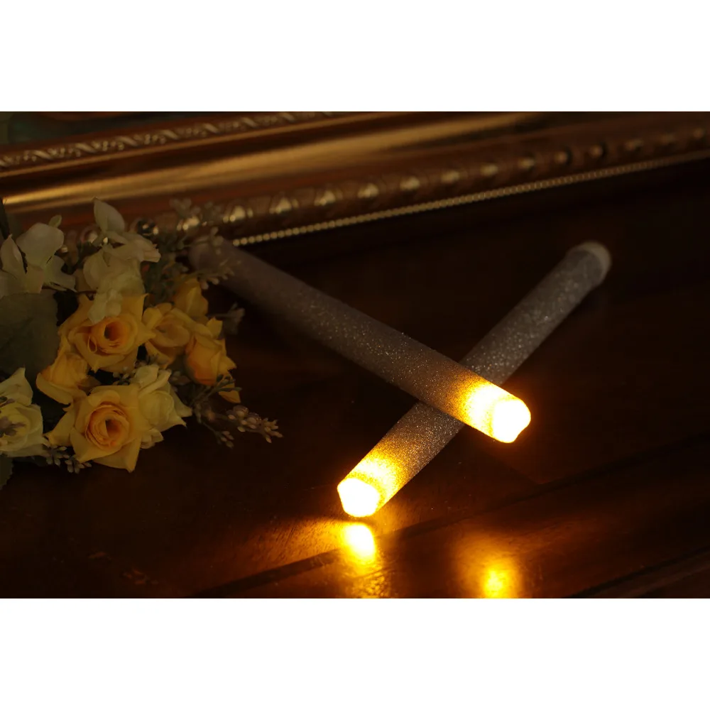 Домашний впечатления Батарея управляемая Беспламенное воск плавится Led конус