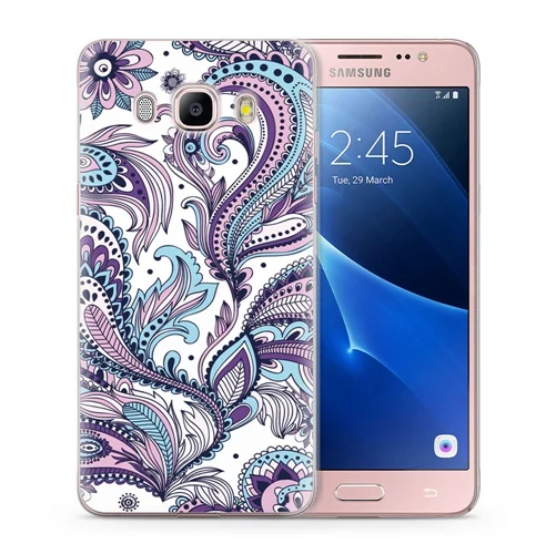 Мягкий чехол для Funda Samsung Galaxy J7 2016 J710 J710F чехлы телефонов с узором TPU мраморный