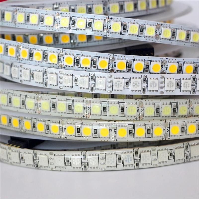 Гибкая СВЕТОДИОДНАЯ лента SMD 5050 5054 RGB 12 В 5 м 300 600 светодиодов для украшения дома