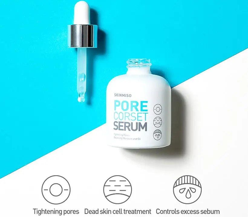 SKINMISO корсет для пор сыворотка 30 мл сужающая поры сыворотка Очищающая поры для лица контроль кожного сала подтягивающая эссенция для лица корейская косметика