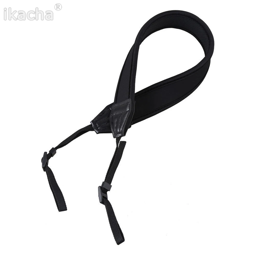 Black Anti-Slip Neoprene Camera shoulder Neck Strap for Canon Universal Camcorder Belt DSLR Nikon | Электроника
