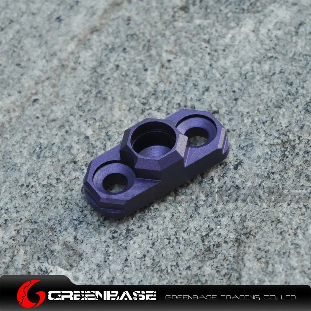 Greenbase KEYMOD& M-LOK, совместимая стропа, стандартный QD, Вертлюг, адаптер, прикрепить к MLOK Key mod, Handguard system - Цвет: Purple