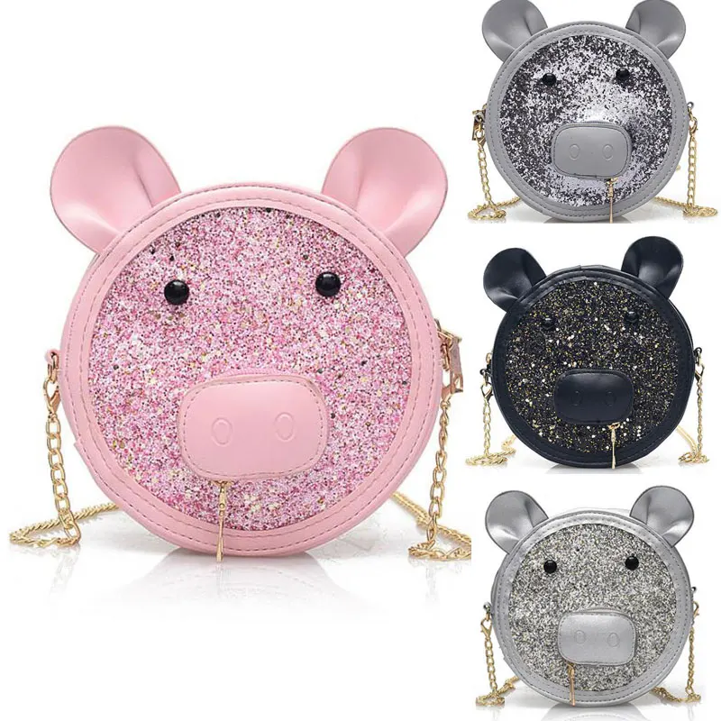 Torebki Damskie Sac основная Женская сумка 2019 Девушка блесток со свиньей милая