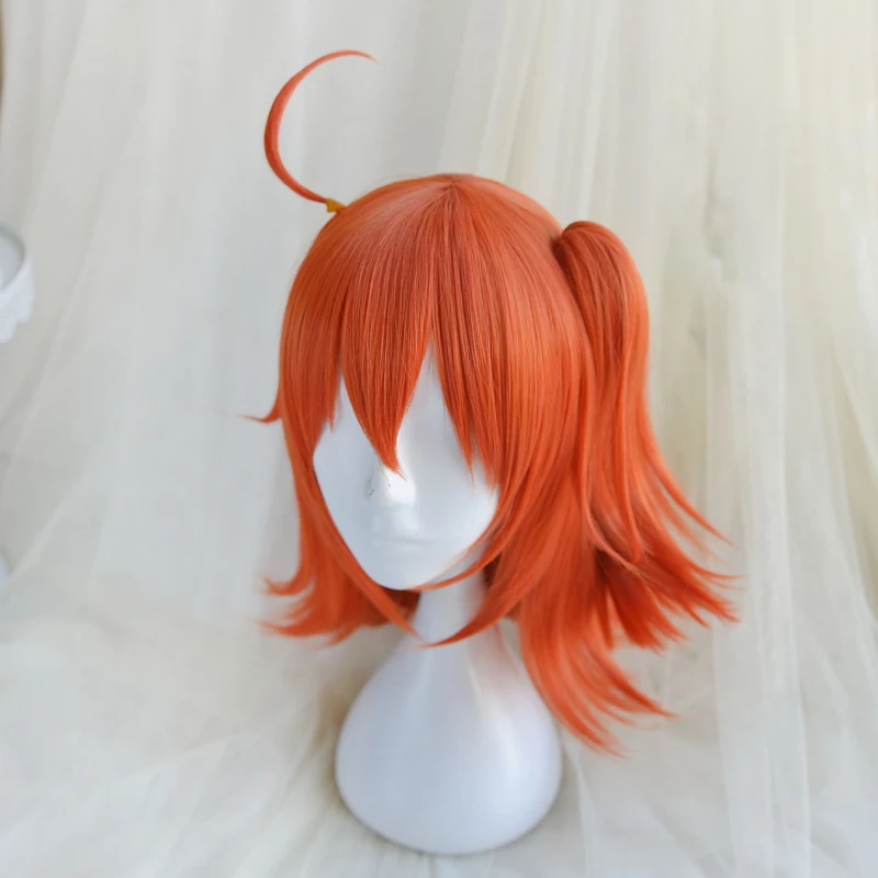FGO Fujimaru Ritsuka косплей парик Оранжевый базовый косичка синтетические волосы для