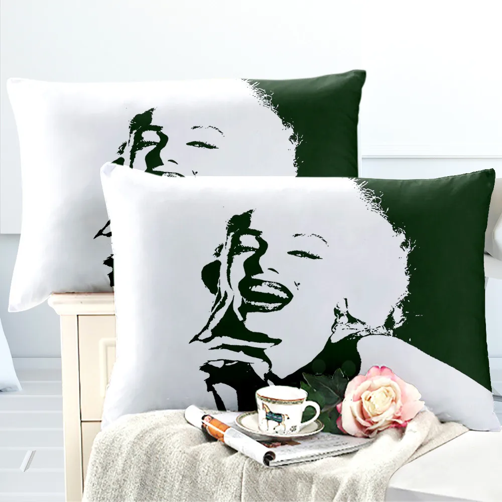 

Marilyn Monroe Portrait Bedding Set Sexy Beauty Lady Duvet Cover Set Twin Full Queen King Bedding Simple Quilt Cover 3pcs D45