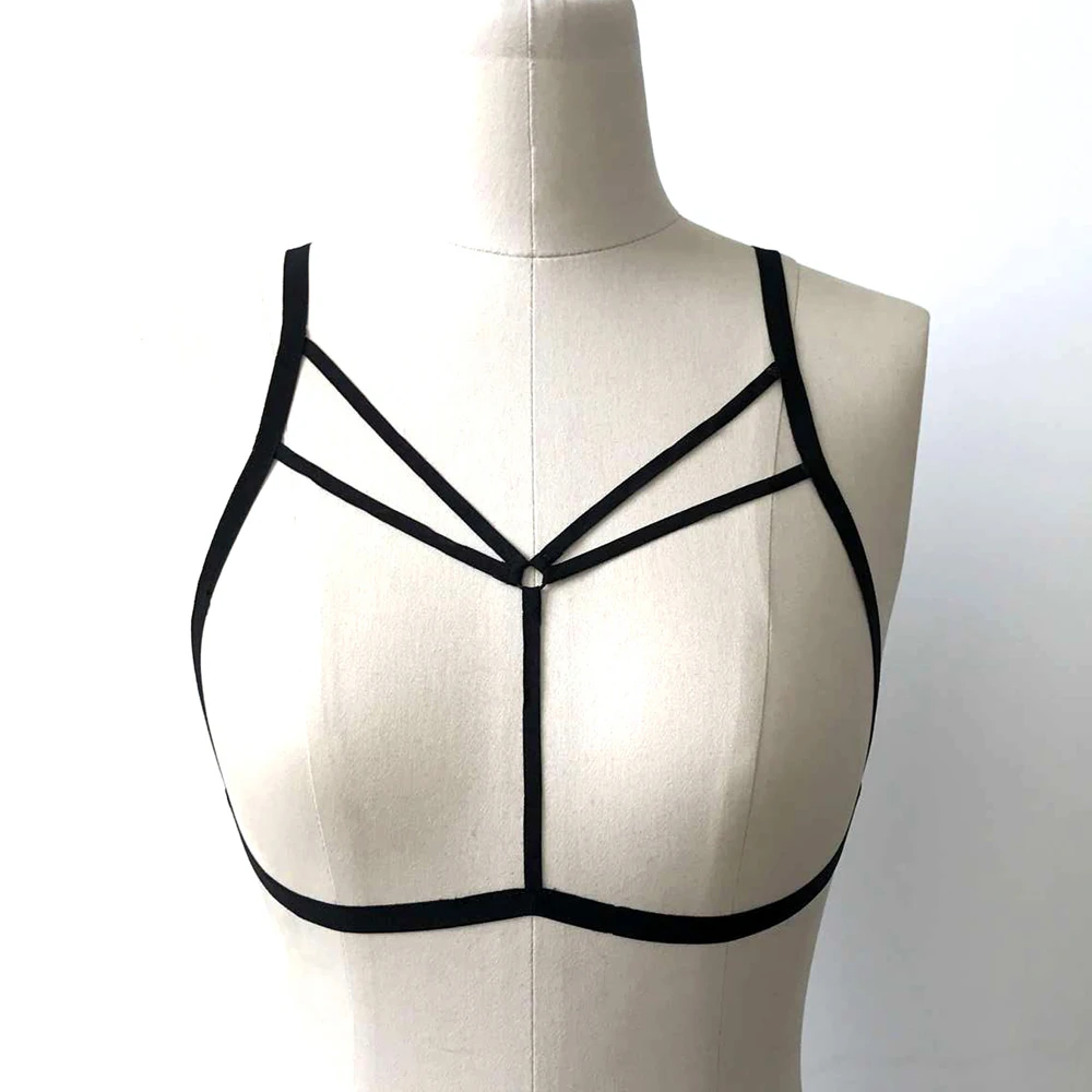 1 шт. сексуальное эластичное ожерелье-чокер на бретельках бюстгальтер для груди