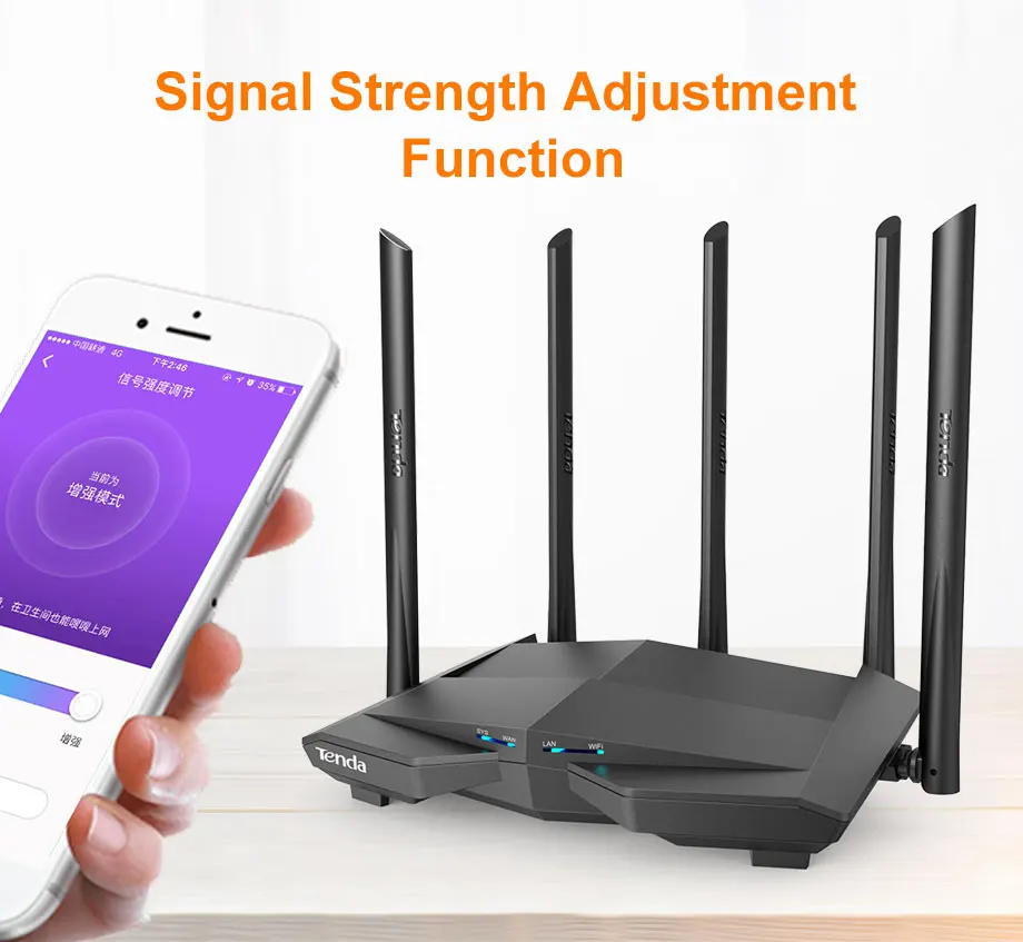 Новейшая Tenda AC11 5 * 6dBi HG антенны AC1200 Гигабитный беспроводной Wi Fi роутер Wifi