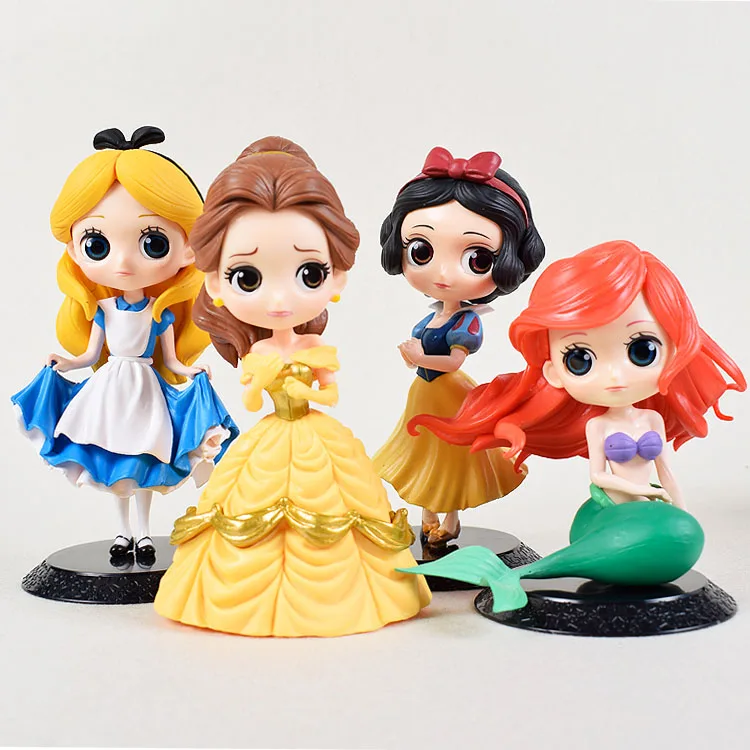 11 см Q Posket принцесса фигурка игрушки Мулан Алиса принцесса фигурка Модель Коллекция ПВХ игрушки торт Топпер украшения торта