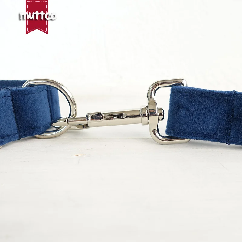 MUTTCO ошейник поводок набор аксессуар для домашних животных Сапфир Регулируемые