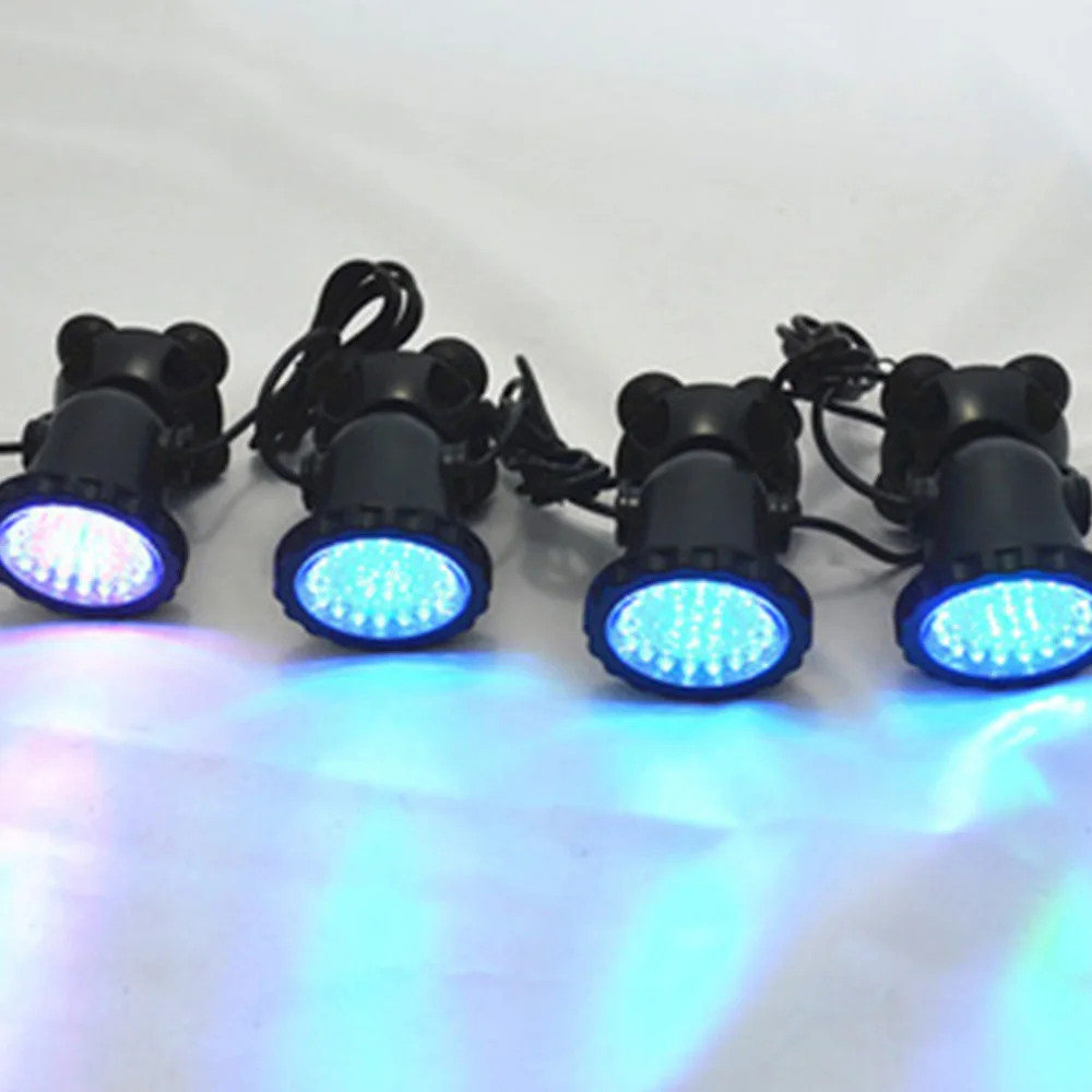 

4pcs Aquarium Underwater Light Waterproof Submersible Spotlight Color Change Aquarium Landscape Lights