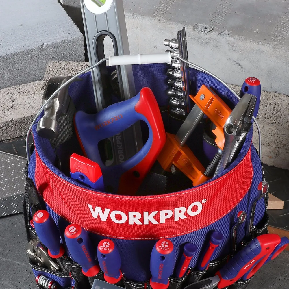 WORKPRO 5 галлонов ведро инструмент органайзер сумка для инструментов (инструменты