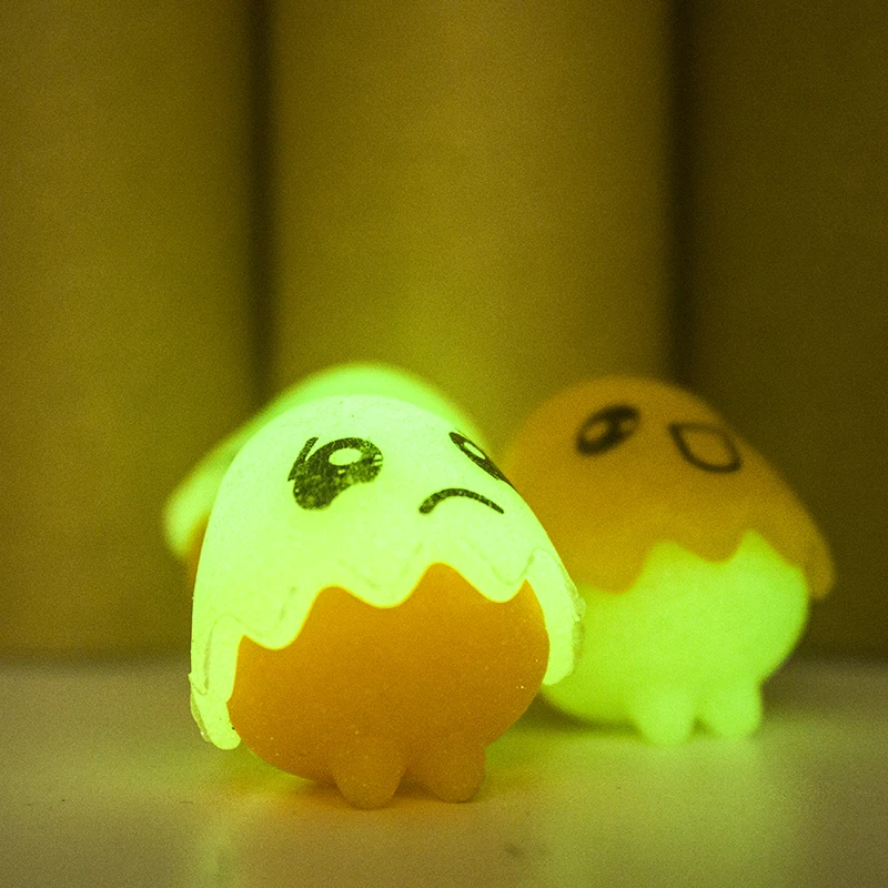 Trochilus 3Pcs luminous egg erasers cute rubber school supplies for children kawaii office stationery creative eraser girl | Канцтовары