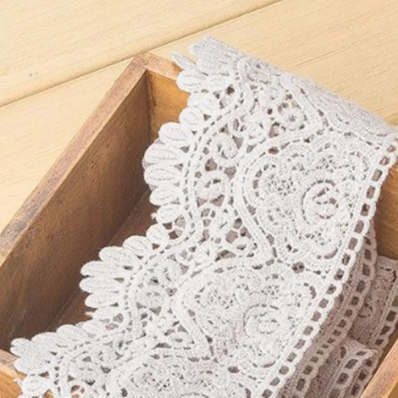 Водорастворимая кружевная лента из чистого хлопка 2 ярдов ширина 9 см утолщенные