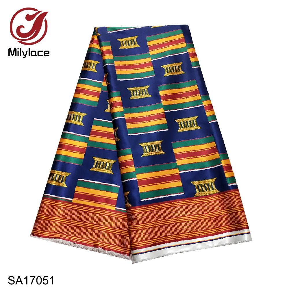 Новинка 2019 африканская атласная ткань с принтом высокое качество цифровая