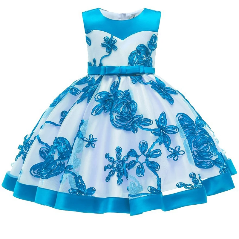 Easter Carnival Girls Party Princess Dress Kids Sequins Embroidered Formal Bridesmaid Wedding Birthday Christmas Ball Gown | Детская