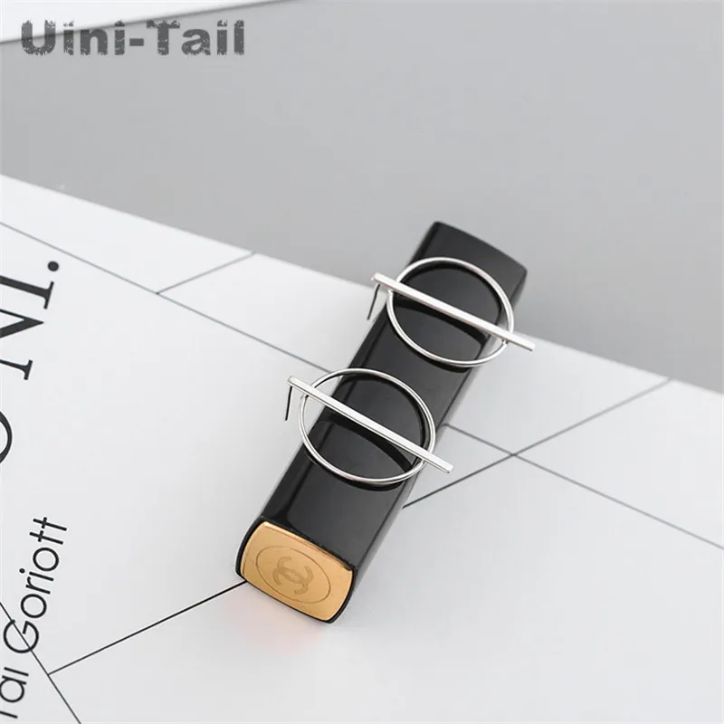 Uini-Tail хит продаж новые серьги из стерлингового серебра 925 пробы с вертикальным