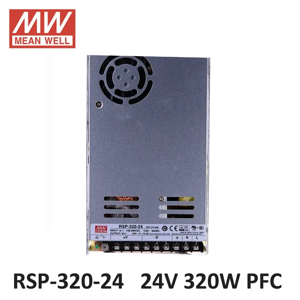 Источник питания Meanwell 24 В 264 а PFC led RSP 320 драйвер импульсного источника для