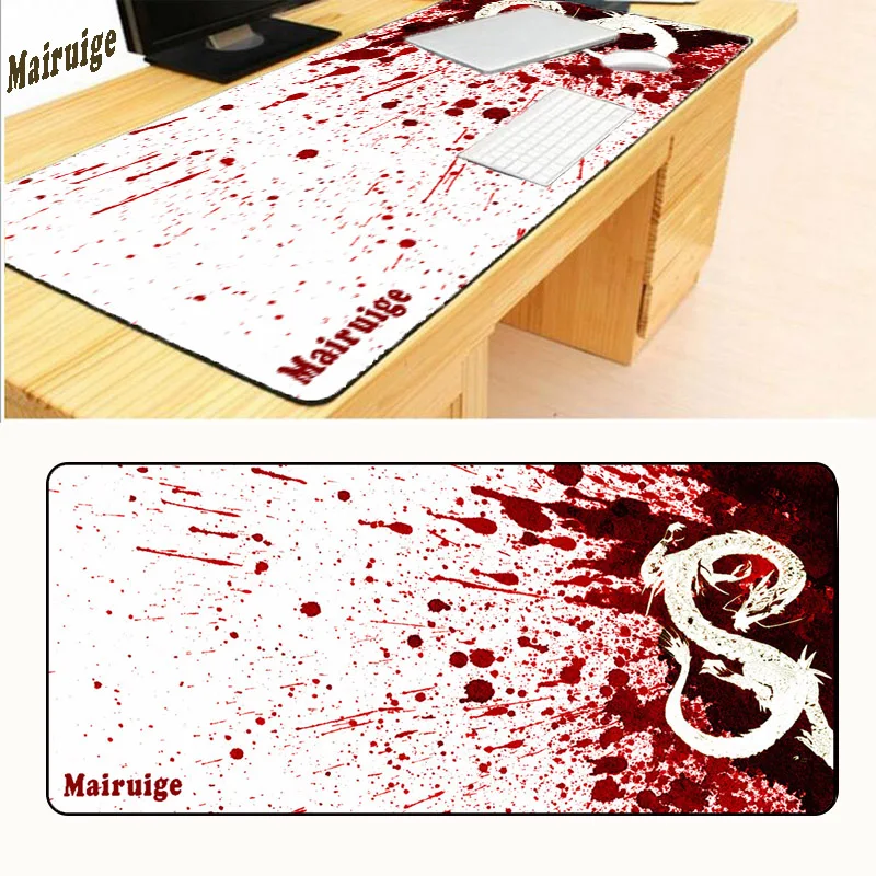 

Mairuige red dragon large size 400X900X5MM rubber non-slip keyboard mat table pad mouse pad For computer office games gifts