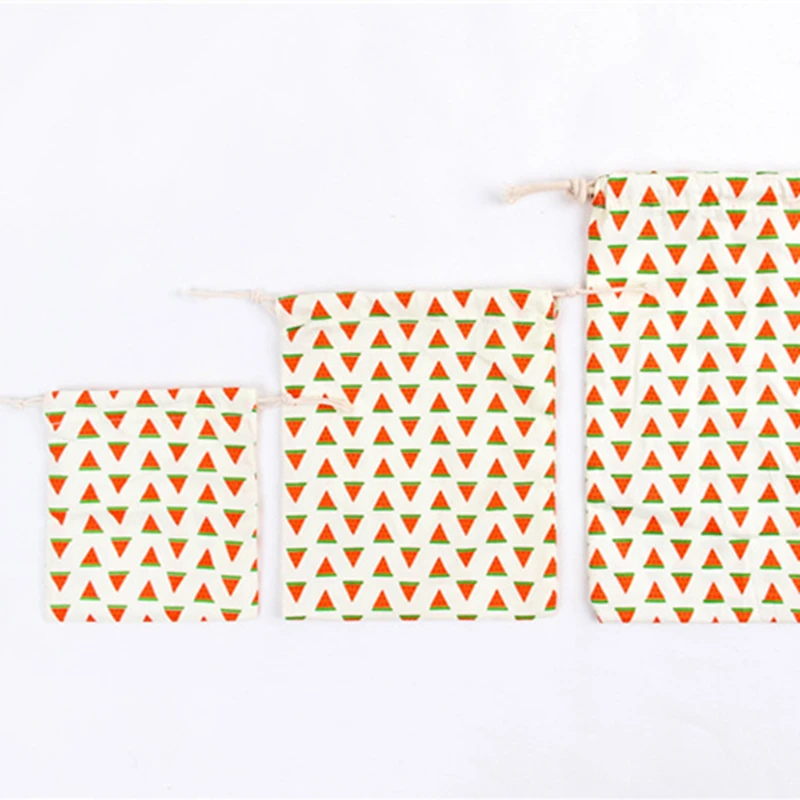 Хлопчатобумажная Подарочная сумка YILE на шнурке косметичка многофункциональная