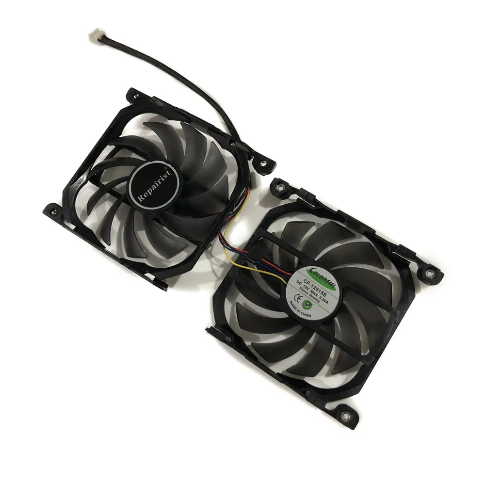 2 шт./компл. GPU радиатор CF 12915S графическая карта вентилятор для Эльза GeForce GTX 1080Ti 1070Ti