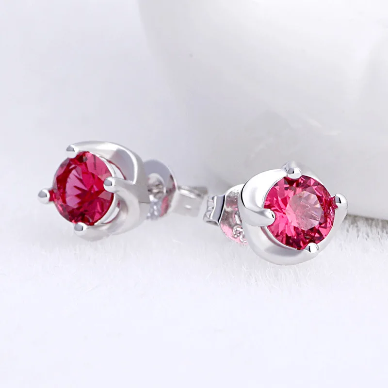 Корейские женские серьги гвоздики с цирконом для женщин и девушек подростков