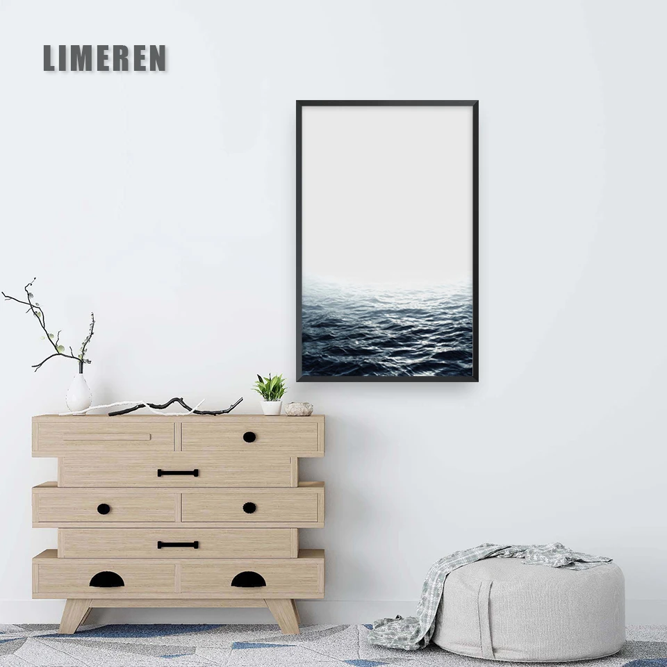 Морской мотивационный плакат Цитата печать Nodic стиль настенное Искусство Холст