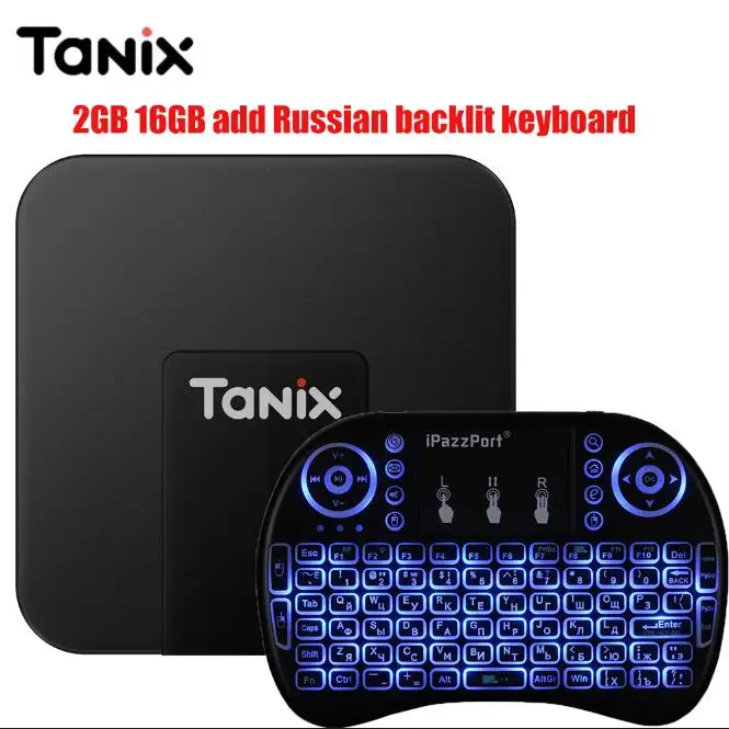 2G 16G RU backlit Tanix TX3 Мини Смарт ТВ Box Amlogic S905W set top tv Box 2,4 ГГц Wi-Fi Android 7,1 2G DDR3 16G 4K HD H.265 Media Player pk x96 - Цвет: 2G 16G RU backlit