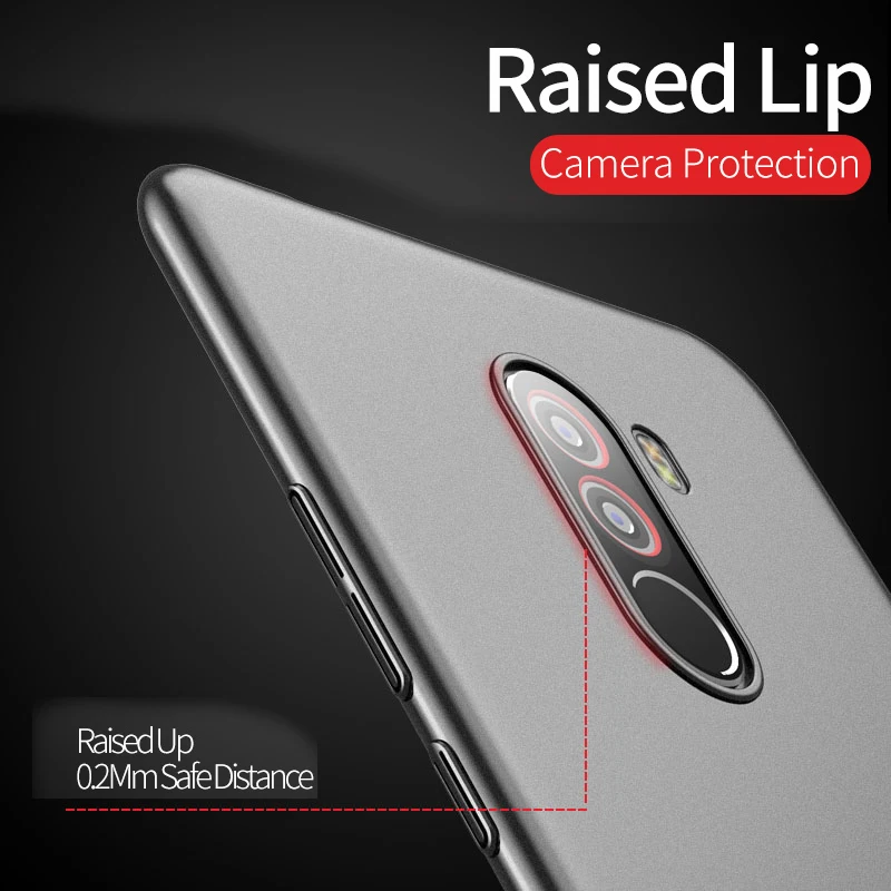 Cover Xiaomi Redmi Pocophone F1 Case Luxury Frosted Skin Xiomi PC Ultra thin Cases 6.18&quot |