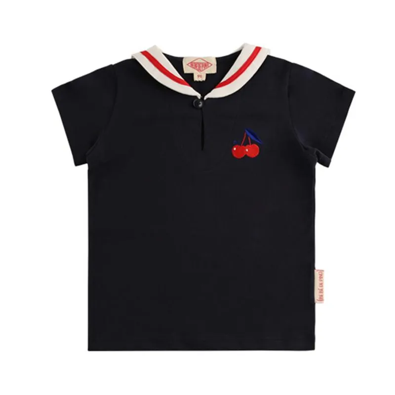 Only Tops EnkeliBB/корейские брендовые летние шорты для маленьких мальчиков и девочек милые детские шаровары с вишнями на лето Bebe De Pi* Kids - Цвет: Only Tops