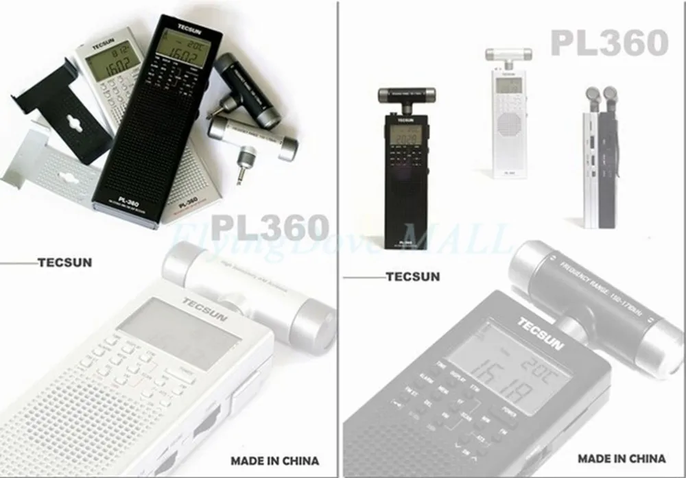 Teh son pl-360 Цифровая настройка Высокая чувствительность все-волна радио Tecsun PL360 FM радио цифровой приемник Desheng радио Прямая поставка