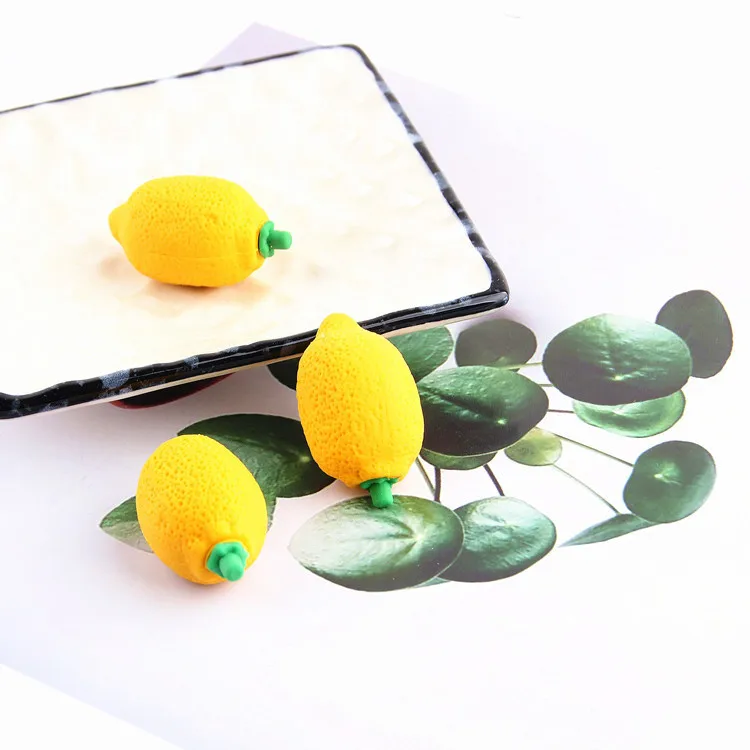 10 шт. миниатюрные кабошоны из лимона и смолы с имитацией фруктов украшения сделай