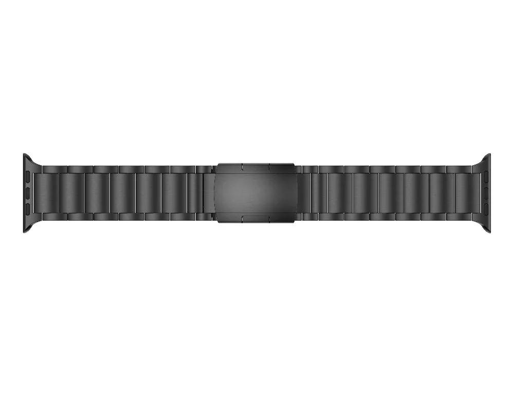 Ремешок из титанового сплава для Apple Watch 38 мм 42 мм металлический ремешок для наручных часов три звенья браслет для Apple Watch серии 1 2 3 4 5