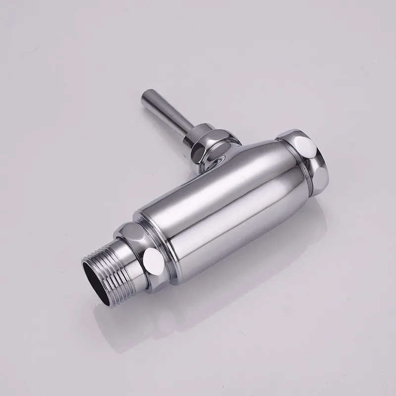 Высокое качество приседания Pan flush Клапан ручной Управление флеш с хром для