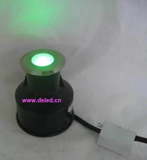 Подземный светильник из нержавеющей стали IP68 3 Вт LED RGB шаг DS 11S 25 3W 1X3W Три чип 5 в
