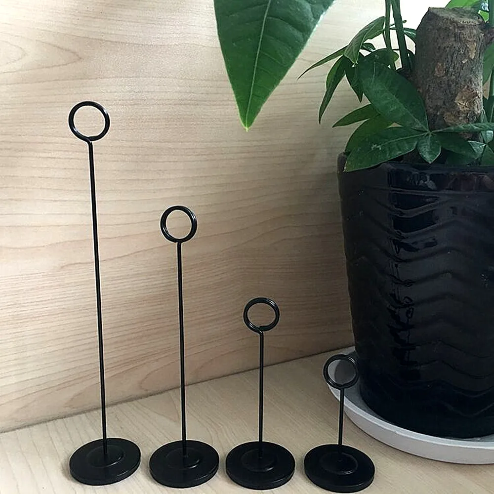 

POP Price Tag Paper Sign Signage Label Card Display Clips Holders Metal Stand Black For Stores Promotions 2 Kinds Plate 500pcs