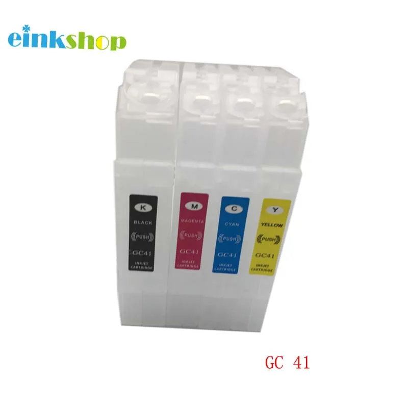Многоразовый чернильный картридж einkstore GC41 с чипом для Ricoh GC 41 SAWGRASS SG400 SG800 SG2010 SG2100