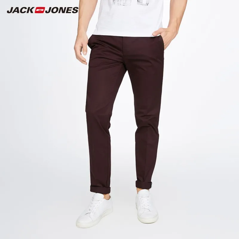 JackJones мужские Стрейчевые брюки повседневные деловые Узкие классические s 217314519 |