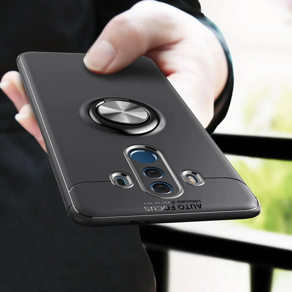 Магнитный чехол держатель для Huawei Mate 10 с вращающимся на 360 градусов кольцом
