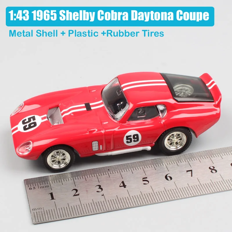 1 43 малых road Подпись ford GT в винтажном стиле 1965 Шелби Кобра Daytona купе № 11 № 59 литого металла модели гоночных автомобилей игрушки - Цвет: 1965 Shelby Cobra Re
