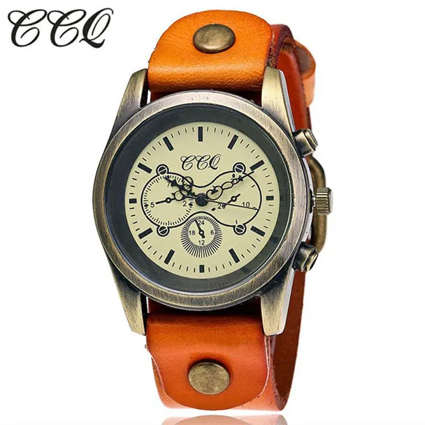 Relogio Masculino Felojes Saat CCQ Роскошные брендовые винтажные кожаные часы для мужчин и женщин наручные часы женская одежда кварцевые часы для мужчин s часы