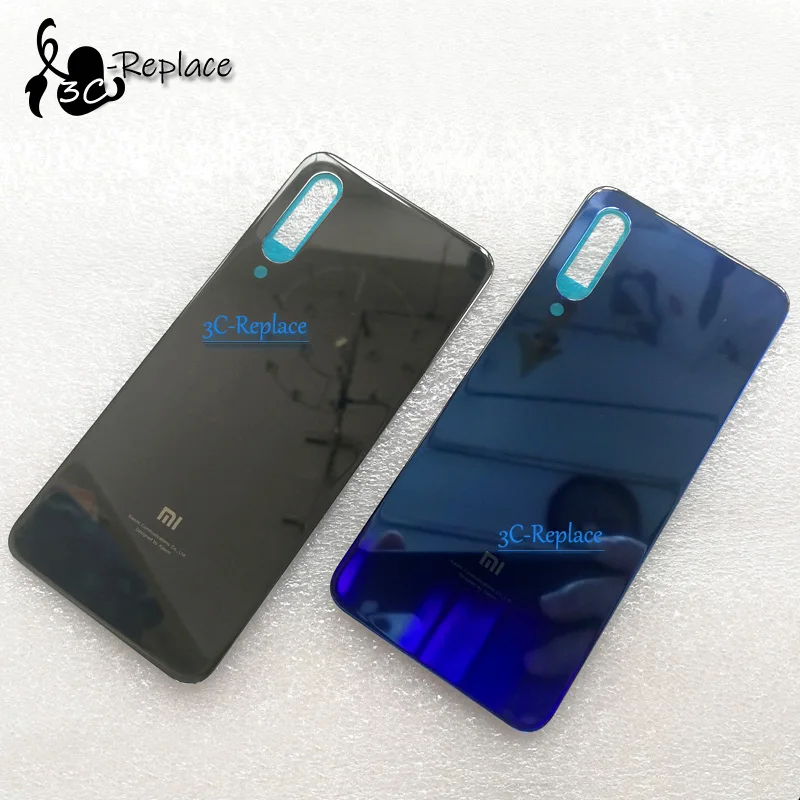 Черный/голубой/фиолетовый 6 дюймов для Xiaomi mi 9 SE/mi 9 Lite задняя Батарея крышка дверца батарейного Корпус чехол сзади Стекло запасные части объективов
