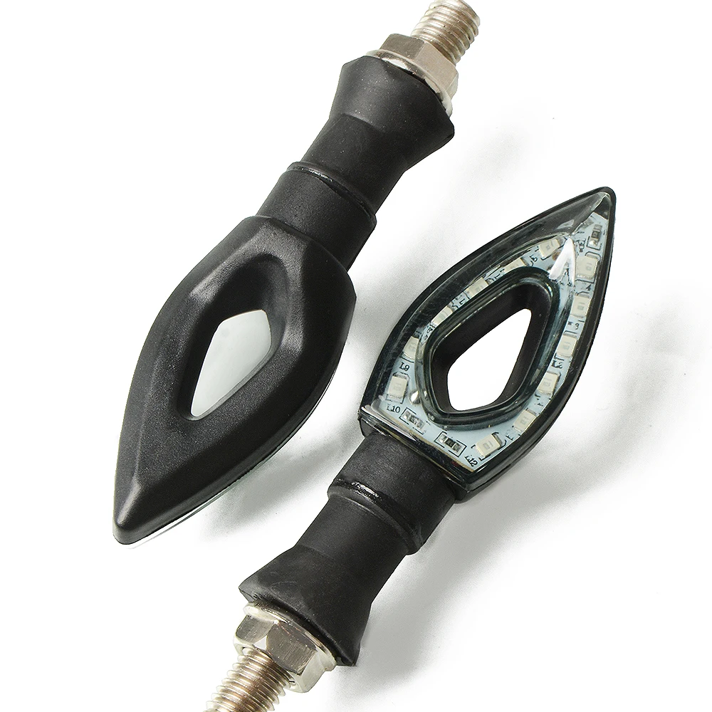 Универсальный светодиодный индикатор указателей поворота мотоцикла/лампа для