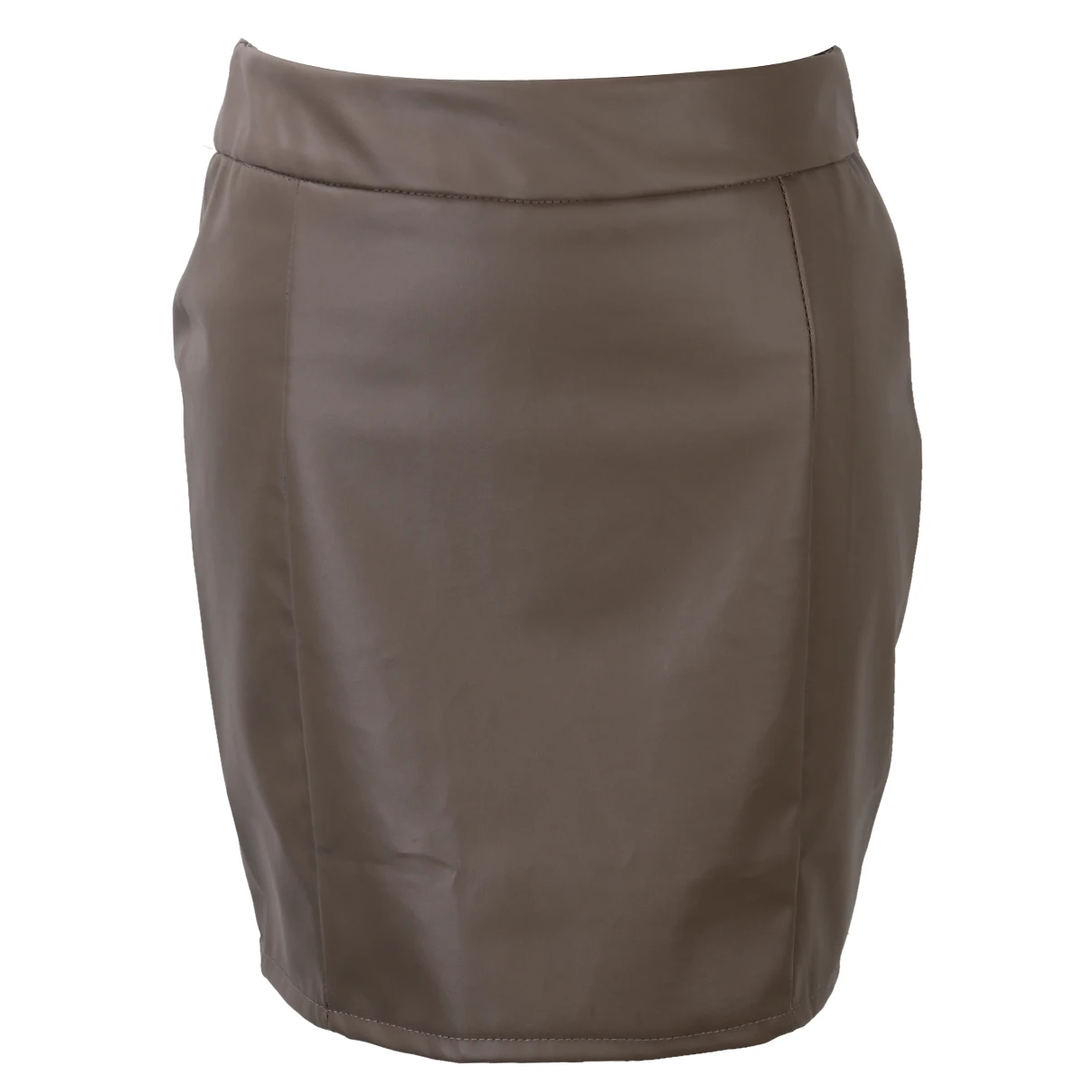 

Women Ladies Sexy Lace up Bandage Leather High Waist Pencil Bodycon Hip Zipper Short Mini Skirt