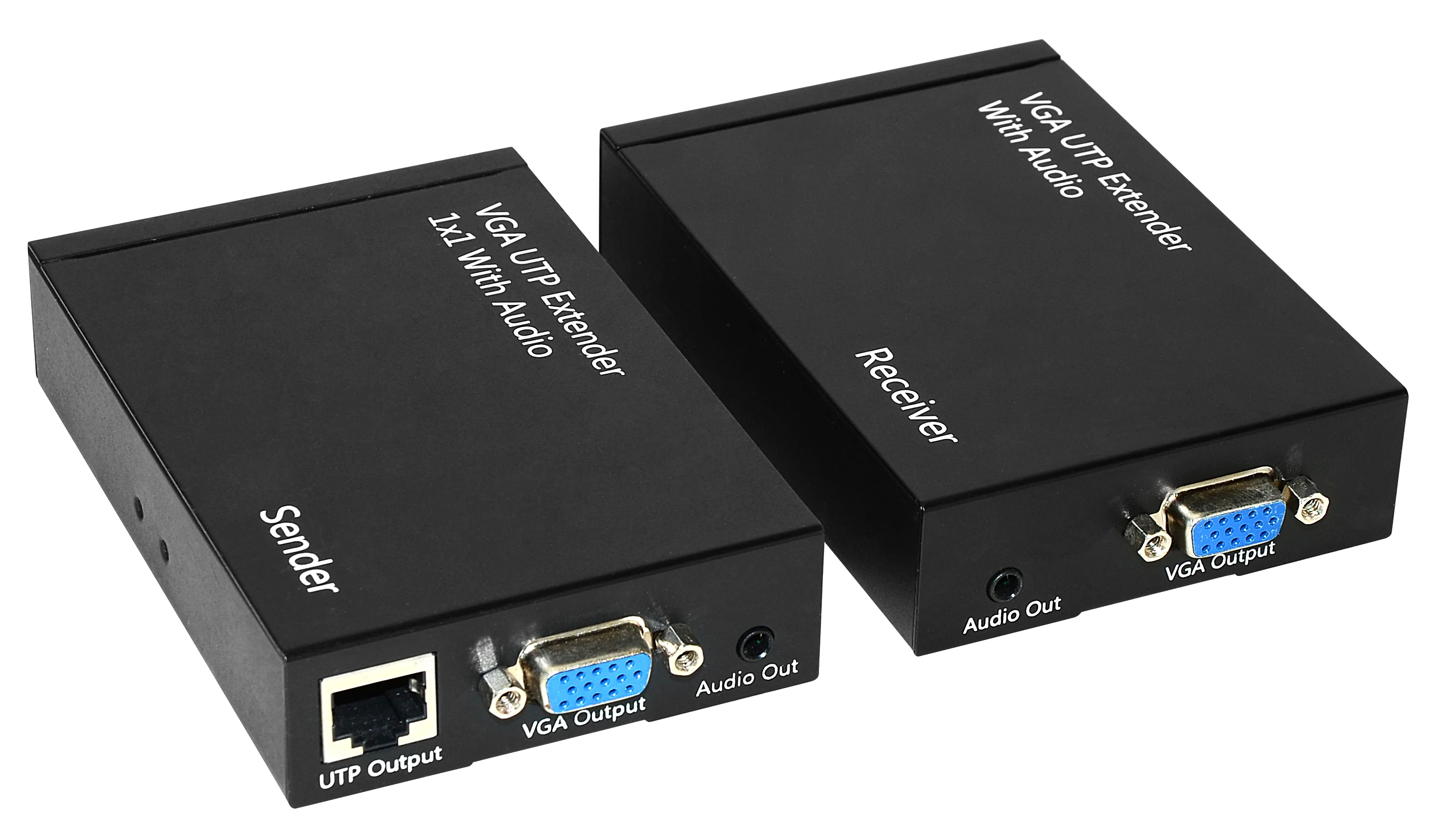 VGA UTP расширитель приемник с аудио|Кабели VGA| |