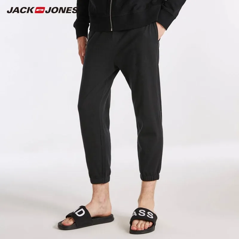 Мужские повседневные штаны JackJones 100% хлопок с завязками для сна мужские пижамы E |