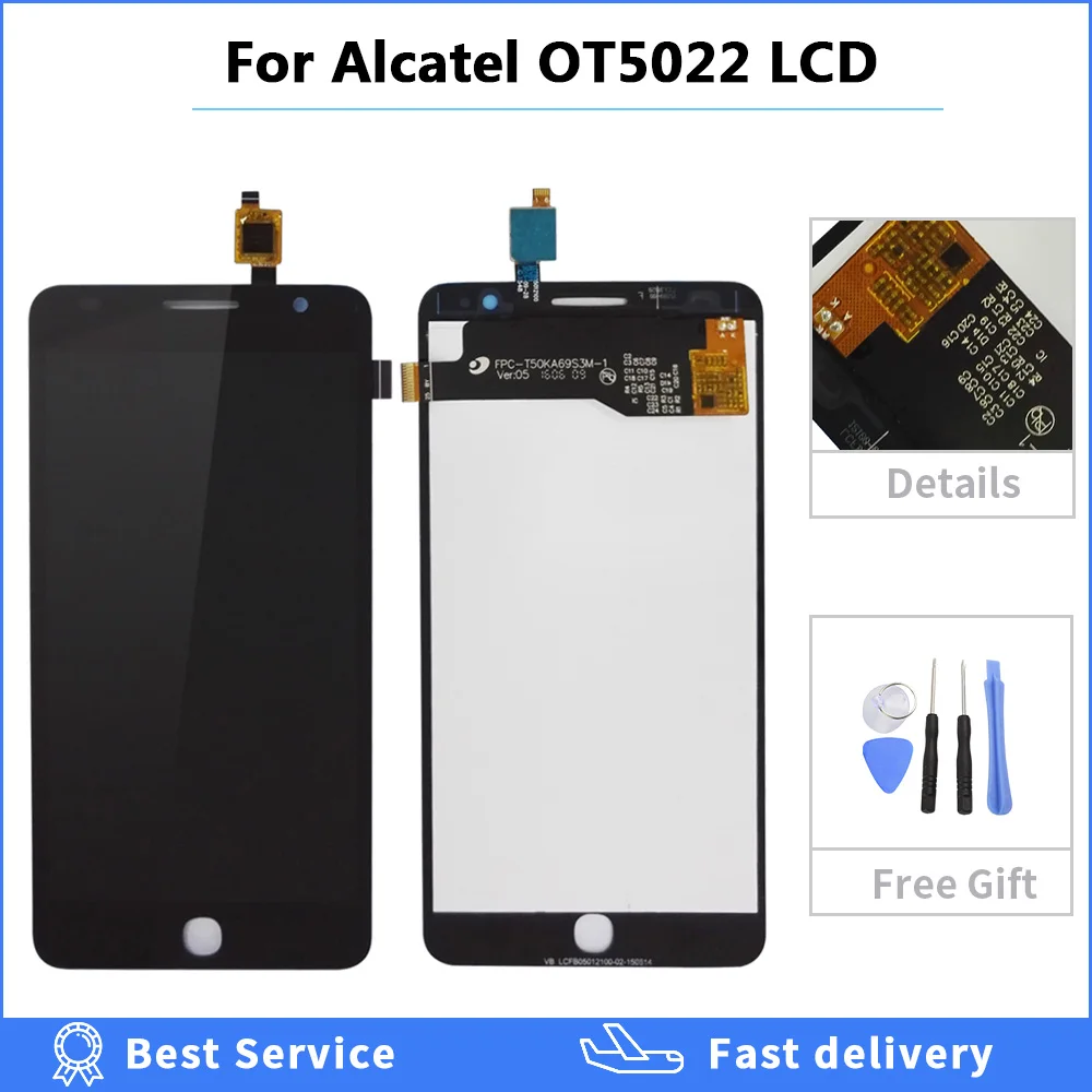 Сенсорная панель для Alcatel One Touch Pop Star 3g OT5022 OT 5022 5022X 5022D ЖК дисплей установка