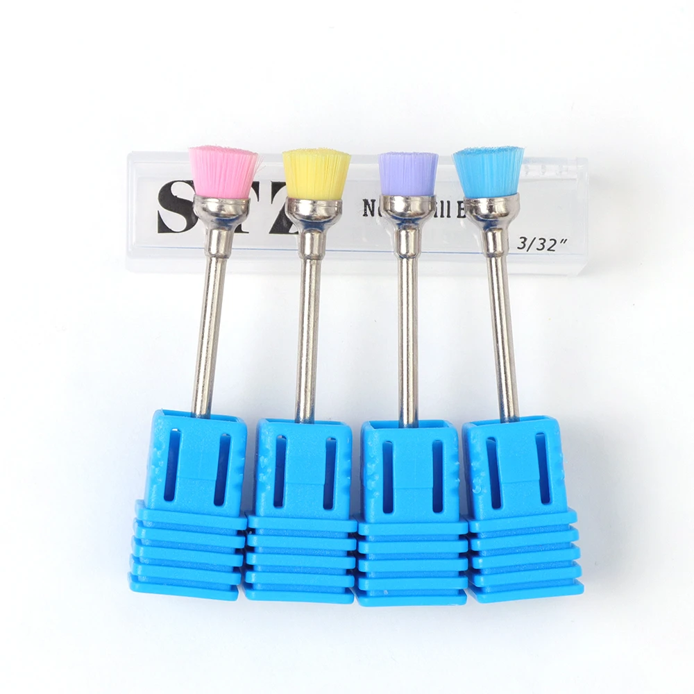 1pc Random Color Electric Nail Art Cleaning Brush Manicure Drill Machine Dust Cleaner Nail File Brush Polishing Tools LANJ102