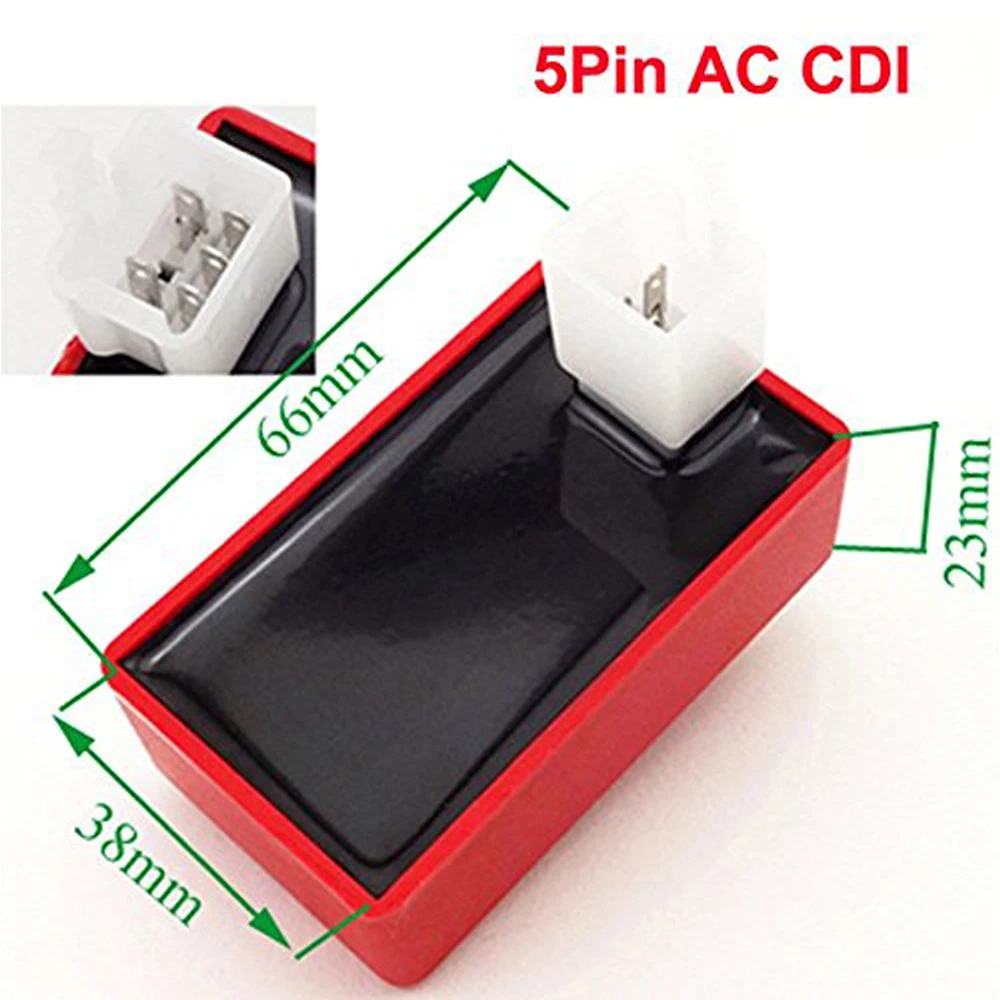 Катушка зажигания Knight + 5 Pins AC CDI коробка Свеча A7TC для китайского квадроцикла 50 70 110