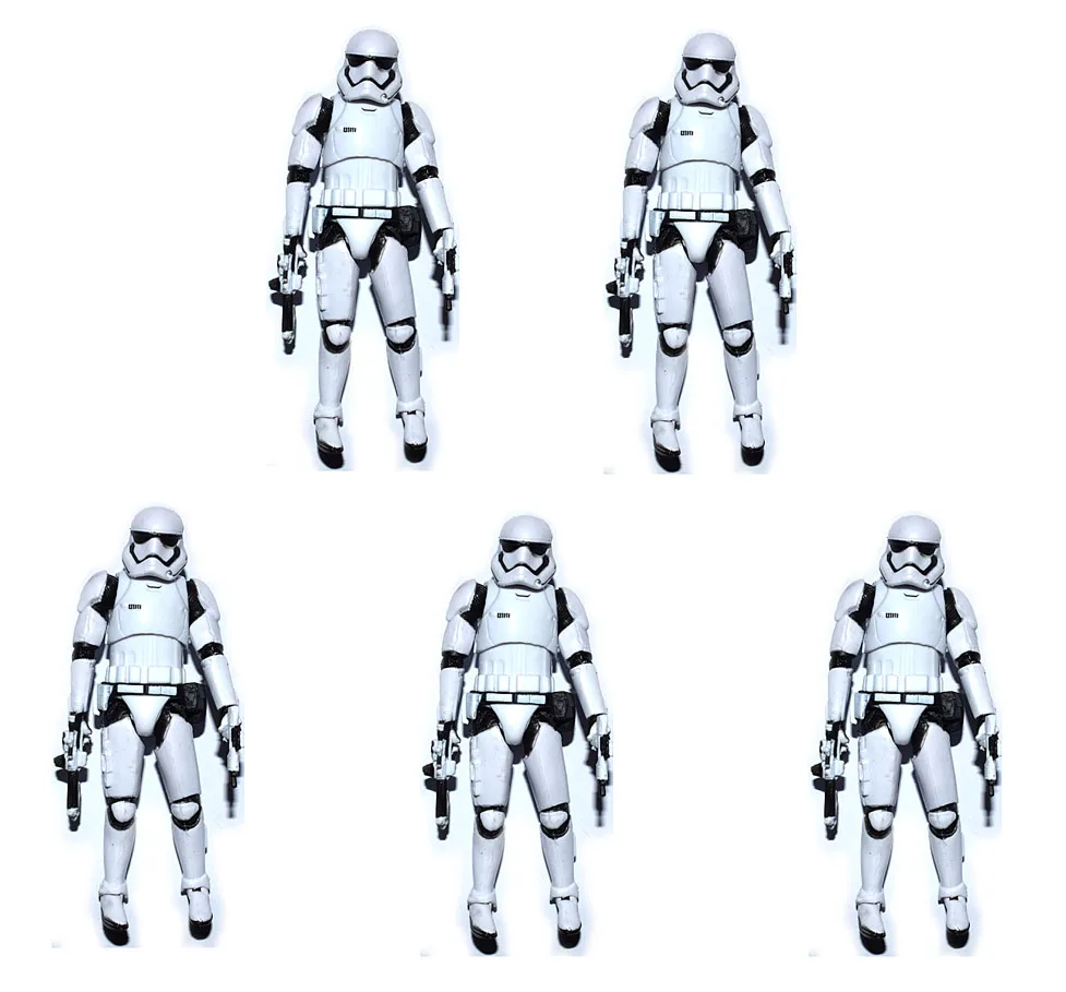 Лот из 5 Звездных Войн Пробуждение Силы Первый заказ Trooper 3,7" фигурка игрушка Рождественский подарок