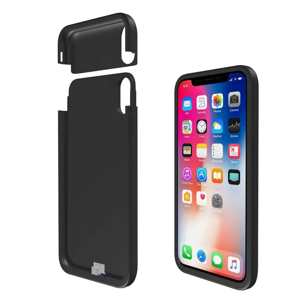 Для iphone XS аккумулятор Max чехол умный ультра тонкий 6200 Mah зарядное устройство